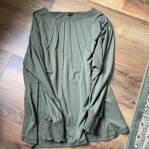 Olive Green Women's Top